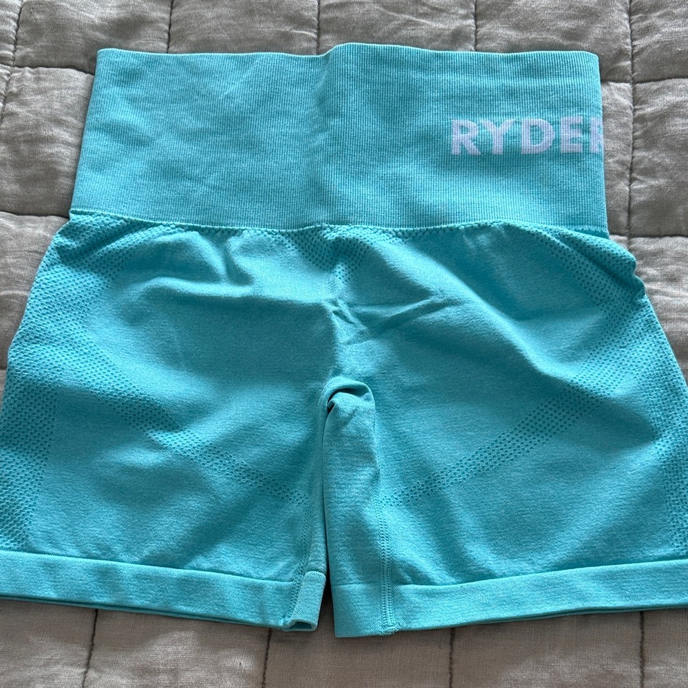 Ryderwear Aqua Seamless Workout Set Size Small | Sports Bra + Shorts NWOT - Picture 6 of 6